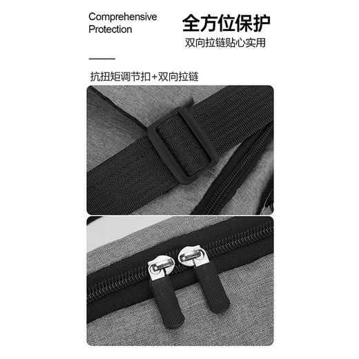 京亲甄选相机包收纳包适用于佳能尼康索尼斜挎单反单肩微单摄影包富士背包男女摄影包数码 单肩灰色大号【27*19*16cm】 【便携出行，分区收纳】