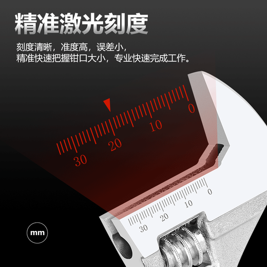 King sdun adjustable wrench 6+8 inch multifunctional industrial grade opening universal live mouth bathroom tool anti-slip rust handle wrench