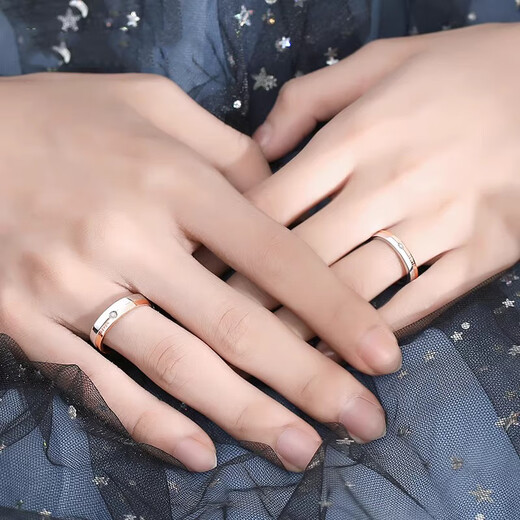 MZMZ Platinum Couple Ring pt950 Platinum Proposal Ring Valentine's Day Birthday Gift for Girlfriend and Wife When/Next Day Delivery - Light Luxury Love Secret Couple Ring