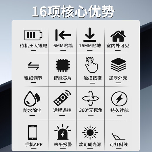 Dr. Eye Level High-precision Strong Light Outdoor Special Outdoor Laser Building Infrared Leveling Meter Red Light 16 Lines