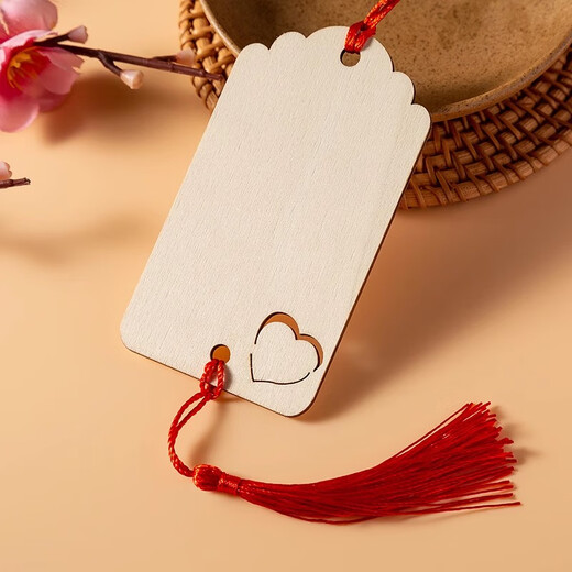 Wishing sign, wooden hang tag, wishing pendant, wishing sign, blessing hanging tree hang tag, scenic area safety sign, wishing sign, fortune sign, four directions love 5.5x10cm