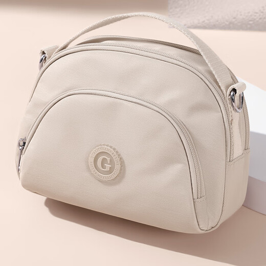 Bolso de cuerpo cruzado de golf (golf) para mujeres bolso de moda de hombro ligero para mujer bolso impermeable bolso de teléfono móvil bolso de almohada de gran capacidad para mujeres arroz albaricoque