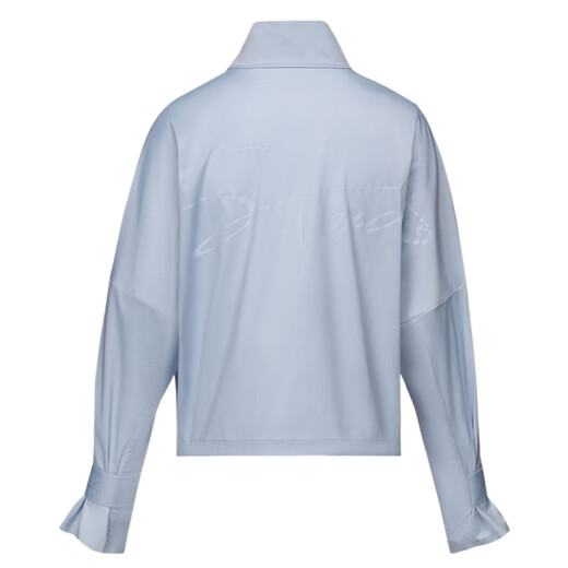Descente Womensstudio Serie Stand Collar Textur gewebte Top Jacke Frauenstil LB-Light Blue L.