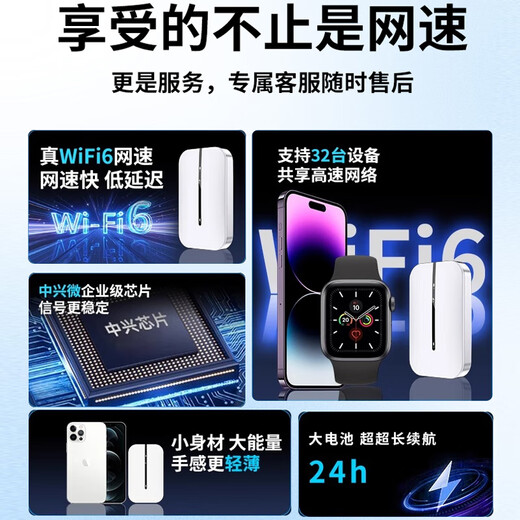 Xigang 2025 new model portable wifi6 wireless network mobile wifi national universal traffic portable high-speed portable wifi wireless network truck-mounted router 5 5Ghz three netcom WiFi6 platinum version free 3000G