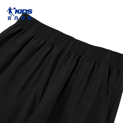 Jordan boys' sports pants children's full-code woven trousers children's trousers black 130