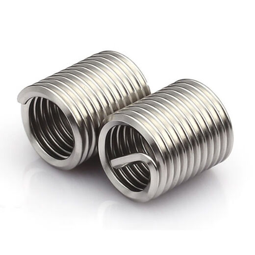 Thread protection sleeve, fine tooth stainless steel wire thread protection screw, 304 wire repair M7*1.0*1D (200 pieces)