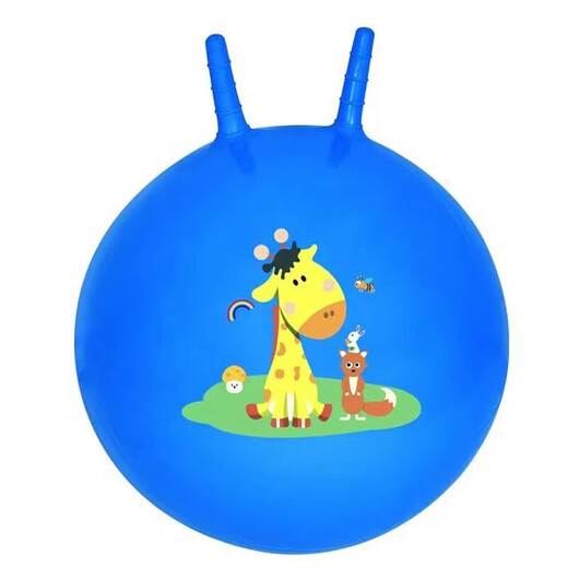 Kindergarten Horn Kick Kick Sensor Entraînement Équipement pour la maison Utilisation des enfants Jump Ball Yoga Jump Ball Sports Pouettes gonflables Corèce de corne + Pompe à pied [Glossy * Massage Surface envoyée au hasard] Couleur de motif aléatoire