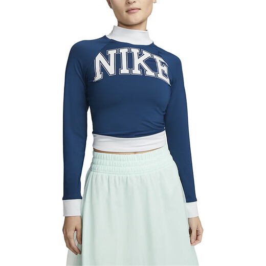 NIKE新款女子运动印花休闲长袖T恤 DQ6625-460 S