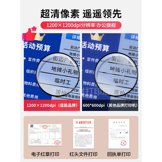 Canon MF657cdw color laser printer and copy all-in-one A4 automatic double-sided home office use 752 Unpacked use does not support returns Package 5 4 easy-to-add toner cartridges MF657cdw double-sided flagship version double-sided printing copy scanning + none