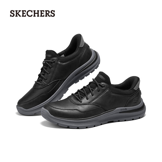Skechers men's shoes autumn flash shoes comfortable business casual shoes 205492 black/BLK 41