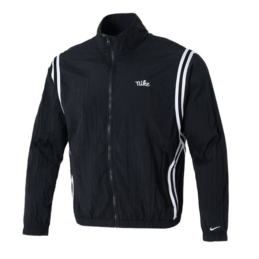 Nike (Nike) Men's Summer Newswear Running Fitness Training Training Costume Veste de vent Veste décontractée Black M