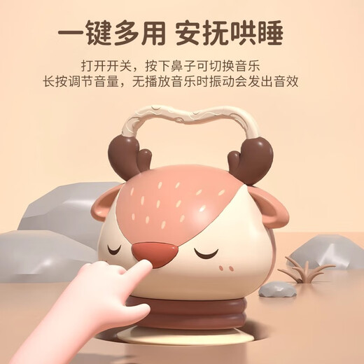 KENADA Baby-Rassel-Spielzeug-Akkordeon für Kleinkinder ab 6 Monaten, 8 Babys, 0-1-2 Jahre, 3 Kinder, Musik, Früherziehung, extra großes Kaninchen-Modell, Musik-Handy-Akku, modellfreies Batterie-Set mit Bestellung