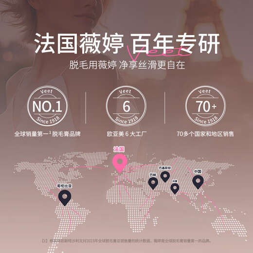 Veet Hair Removal Cream for Private Parts Bikini Series Set Contains Multi-effect Mousse Private Part Hair Removal Cream for Men and Women