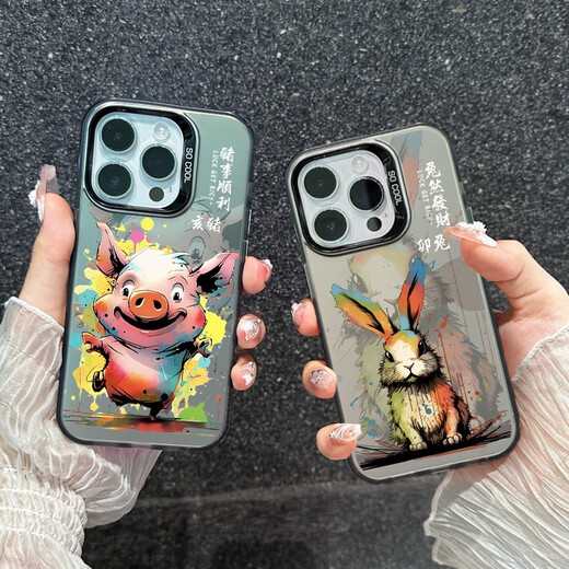 Freshly available Apple 15 promax mobile phone case new iPhone 14 high-end sense 13pro zodiac signs 12 New Year 1 IMD-texture black-TDL dragon energy sky A13795 iPhone 15
