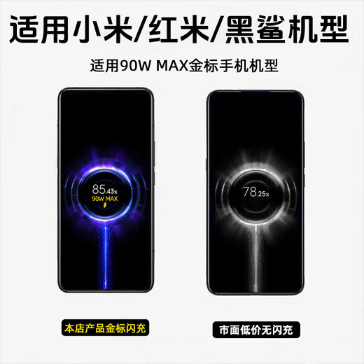 Shitu es adecuado para Xiaomi 90W Charger Xiaomi 15/Pro Charger 14Ultra/13Ultra/Redmi/K80/K7 [Set] Head + 1.5m Línea