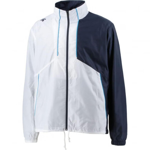 DESCENTE xPESPOW joint logo print color combination retro sports stand collar zipper long sleeve jacket men and women navy S