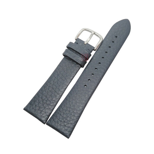 Оригинальный Armani подлинный кожаный ремешок AR11105 11143 1862 11142 11153 11154 1974 Мужская темно -синяя серебряная пряжка [Litchi Pattern] 22 мм