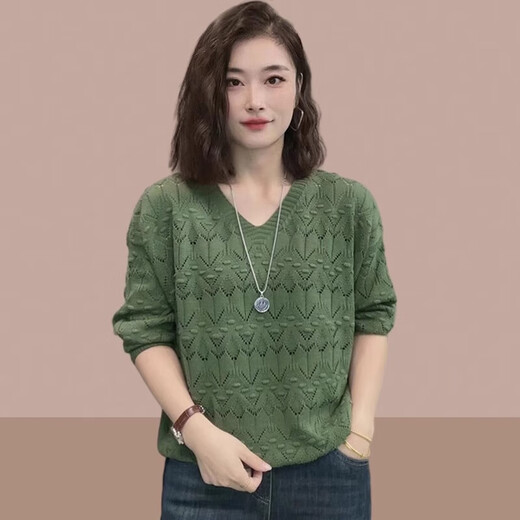 2025 Début du printemps et d'automne Nouveau pull pour les femmes à manches longues à manches longues à manches longues à manchette lâche à manches longues 3115 Ginger XL [Jin suggéré [Jin est égal à 0,5 kg] -135jin [Jin est égal à 0,5 kg]]]