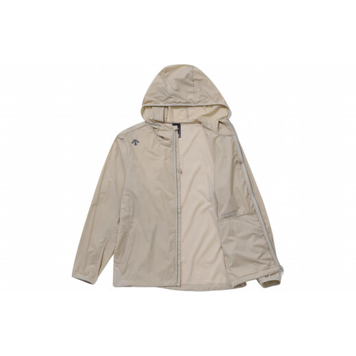 迪桑特（DESCENTE）高端Authentic系列户外防晒皮肤衣LOGO印花夹克外套男女同款 卡其色 100