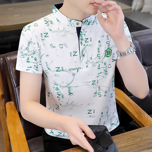 UNI QLO 2025 new summer half-sleeved men's short-sleeved polo shirt T-shirt trend F9215 black M