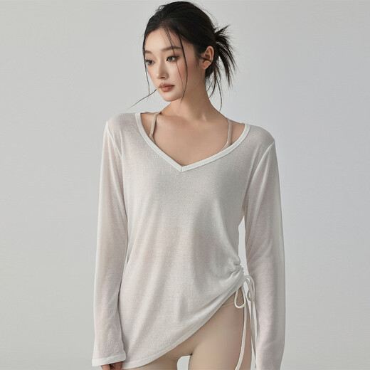Xue Ximan's new loose sports blouse women's advanced professional training fitness Pilates top quick-drying yoga wear long sleeves