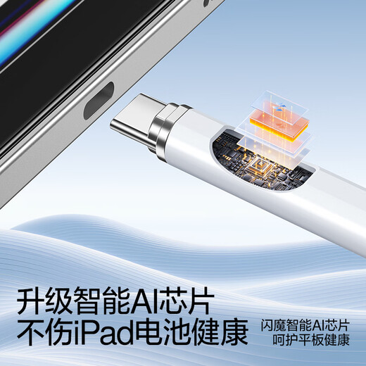 Flash Magic Capacitor Pen iPad stylus [direct plug/C port fast charging/Bluetooth display] apple pencil apple pen suitable for 25 years Pro/Air/Mini/11 generation tablets