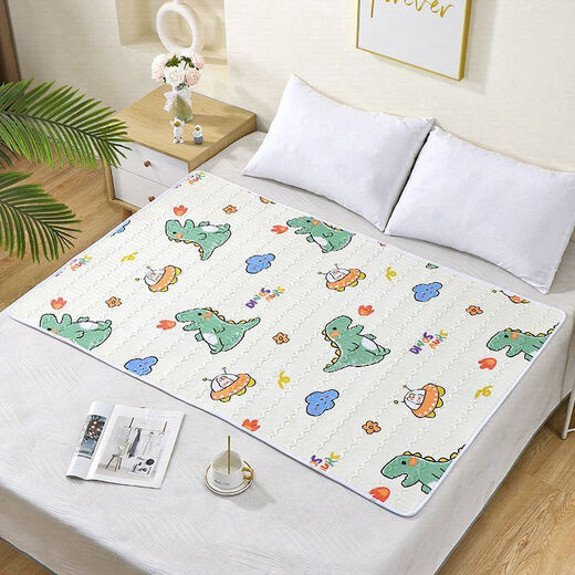 El separador de orina de Bangbaoshi, el bebé, puede lavar el agua y lavable súper grande cama para bebés, algodón, algodón sin algodón, algodón para niños, dibujos animados [anti-slip cómodos lavables] 100*150 cm