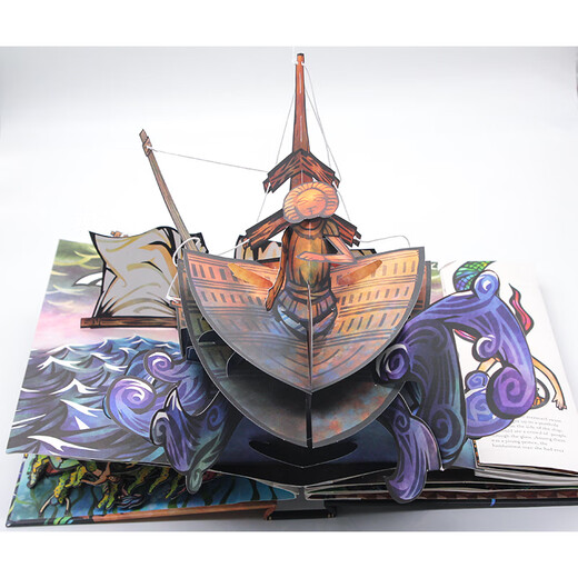 Little Mermaid Dreidimensionales Buch Original English Bilderbuch Das Little Mermaid Pop-up Andersens Werke Fairy Tales Mythologie Prinzessin Fairy Tales Bücher, die Mädchen lieben, um Kindertag Geschenke Flugzeug Flughafen Flughafen Flughafen zu lesen.