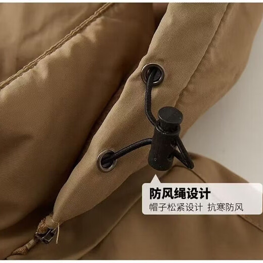 Warm and cold-proof, autumn and winter men's jacket, velvet thickened jacket, windproof, waterproof, anti-wrinkle cotton coat, autumn clothing, gray 3XL (150-165)