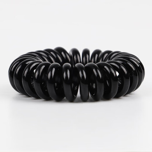 Jiaoxuefei telephone cord hair ties small size 20 black rubber bands for hair high elastic hair ties hair rope headband