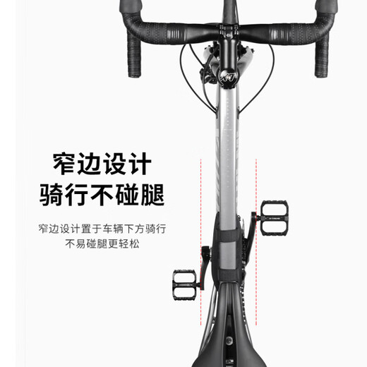 TEAEGG bicycle bag, front beam bag, triangle bag, road bike, mountain bike riding bag, hanging bag, beam bag, equipment accessories, beam triangle bag [black]
