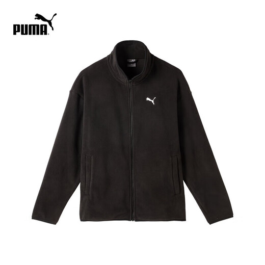 PUMA loose and versatile stand-up collar polar fleece jacket for men and women couples autumn and winter sports jacket 686093