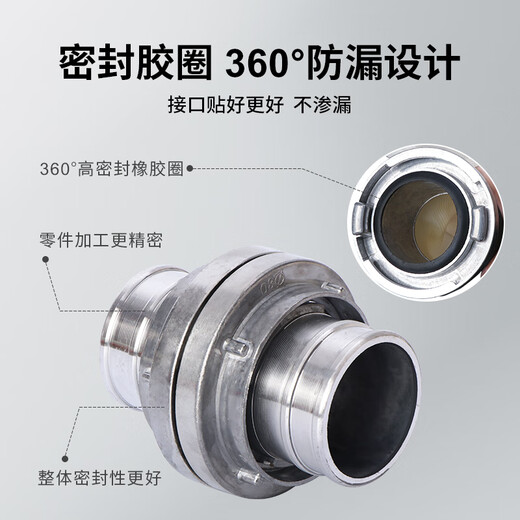 Shuanggua fire hose national standard 8-65-20 thickened village fire hydrant hose 2.5 inch 20 meter joint wear-resistant