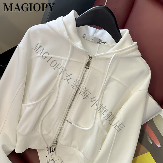Magiopy International Luxury High-End Brand Маленький белый набор женский женский весна 2025 г. Новый модный возраст, снижающий короткую куртку, белый набор из двух частей M (101-110Jin [Jin равняется 0,5 кг])