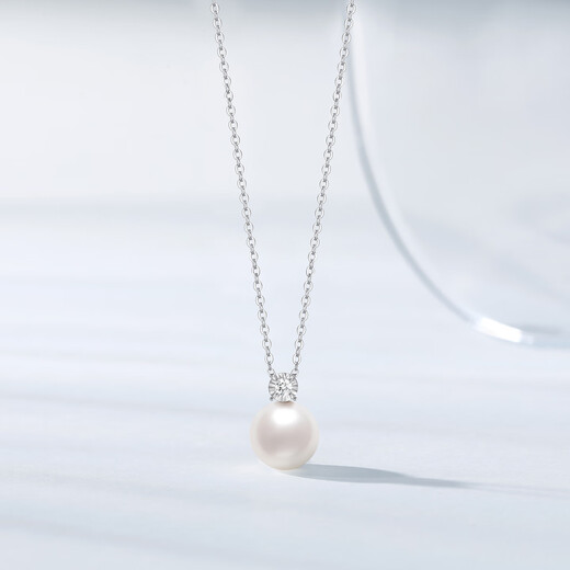 Chao Acer PT950 Platinum Pearl Diamond Necklace Gift Pricing Platinum XQP43700001 Chain length about 45cm