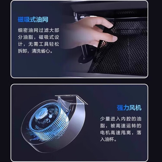 老板 ROBAM侧吸大吸力6K3S抽油烟机26立方大风量挥手智控三面拢烟变频1050Pa静压油烟机 6K3S  26大吸力单油烟机