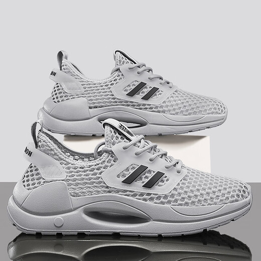 
Remtin men's shoes summer 2024 hollow new mesh casual breathable mesh running trendy shoes lightweight mesh shoes 9901 beige 44