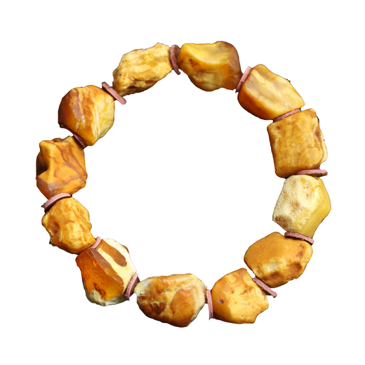 
Pangdonglai quality beeswax original stone bracelet on stone Qinglingtianlan amber beeswax original stone handkerchief multi-color red flower wax S1278 (men's style)