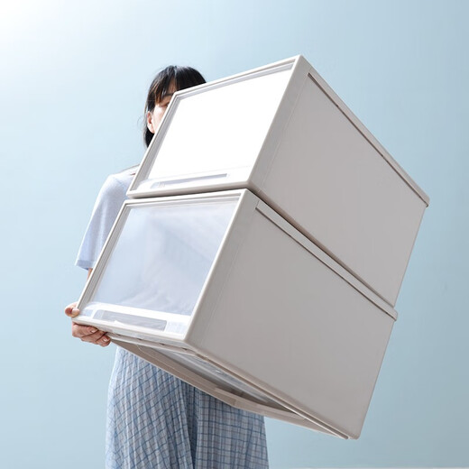 Hokka -Box verdickte transparente Finishing -Box -Aufbewahrungsbox extra großer Plastikkleidung F3523 Erste Schicht