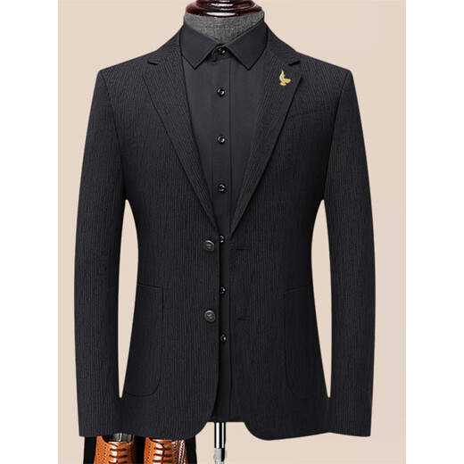 Ankündigung Vogel Maulbeerbeere Seide Dünne Anzug Leichte Luxus -Single West Jacke Spring Business Casual Color Slim Anzug 6630 Hellbraun S 165/84