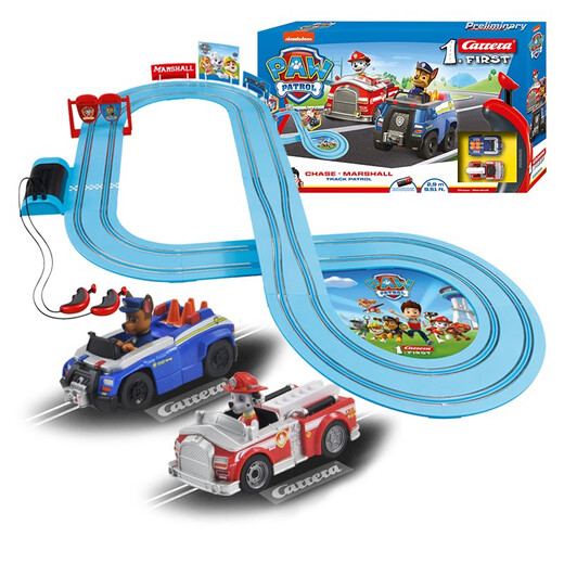CARRERA Wangwang Team made great contributions Carrera joint model Carrera track racing boy train children's remote control toys with track length 3.6 meters Archie + Maomao 3033 upgraded model Official standard without battery