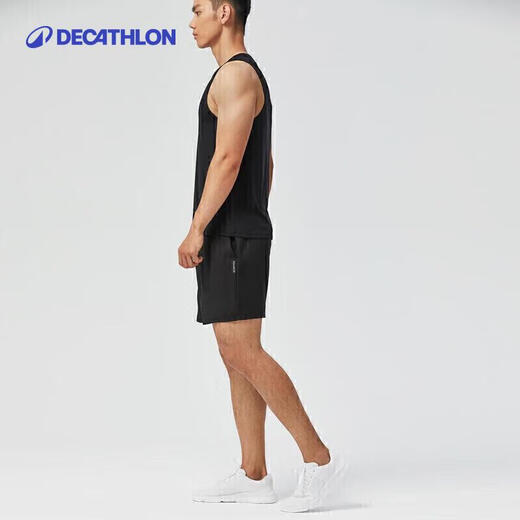 Decathlon Sports Vest Men's Chem's Drry Rooveless Casual Loaks Hethable Light Whothirt fic me4030139 Fashion Black l