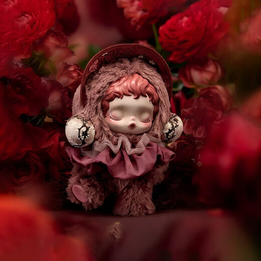 POP MART brand new authentic SKULLPANDA vinyl face plush pendant SP series blind box trendy toy gift dyed brand new unboxed