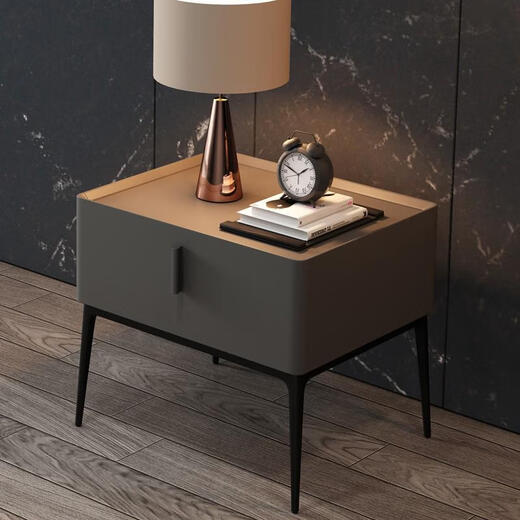 YouGuan Nightclub moderne einfache installationsfreie leichte luxuriöse fühle massive Holz im Internet Promi Nachtkabine Schlafzimmer Vorlageschrank 8009# Khaki 9761 50x40x48cm