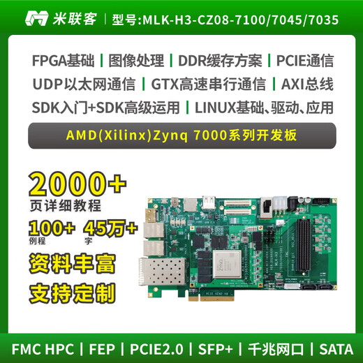 Milianke MLK-H3-7035/7100/7045 FPGA Development Board Xilinx Zynqarm FMC Data 6 package b / c + fmc-daq002