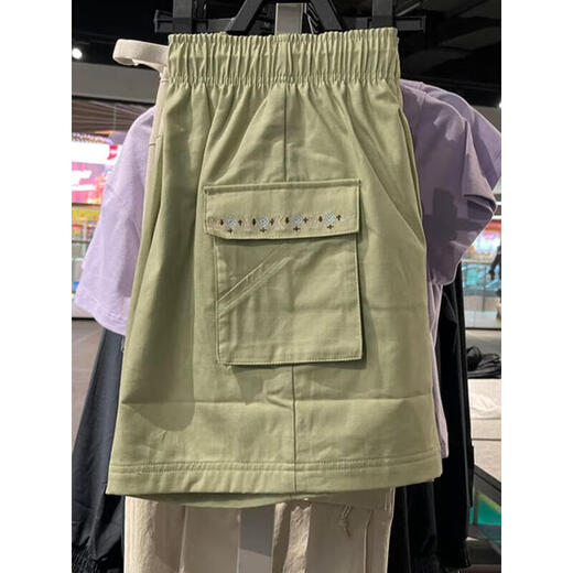 耐克（Nike）工装短裤女裤夏季新款运动裤宽松舒适透气梭织五分裤子 IH9273-397绿色 S