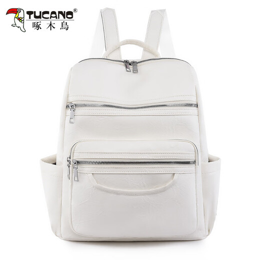 Spechts Rucksack Frauen Rucksack Frauen 2025 Chinesischer Chinesisch Valentinstag Rucksack im Outdoor -Rucksack Frauen European und American Retro PU Single und doppelte Schulterschwarz