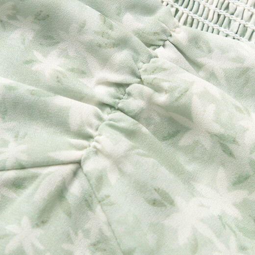 麦檬MM薄荷绿碎花小清新连衣裙商场同款女夏5E4190571S 薄荷绿5E4190571S-1 S