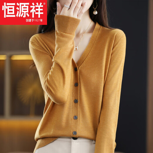 Hengyuanxiang 2025 Erstline-Nachahmungswoll-Strickjacke für Frauen Frühling und Herbst New Lose Pullover für Frauen Außengestrickte Pullover für Frauen Blau Die beliebte leichte Luxusmarke S in diesem Jahr