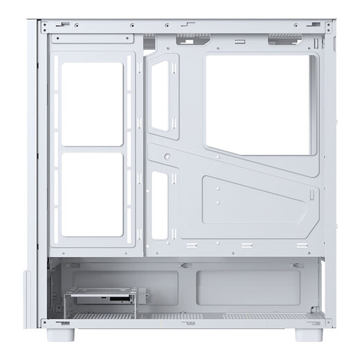 SAMA Jinghong white ATX sea view gaming computer main case 270 panoramic/double-sided glass/support 360 water cooling/9 fan positions/427mm long graphics card/U2+U3